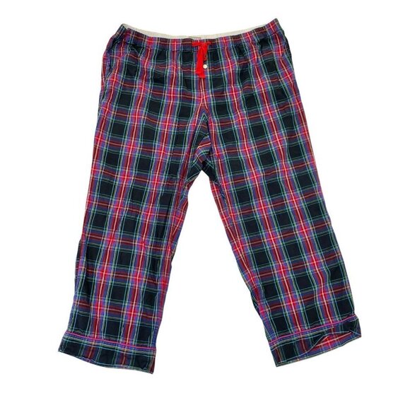 J. Crew Tartan Plaid Holiday 2 Piece Pajama Set Cotton Long Sleeve Pants size 2X - Picture 5 of 11